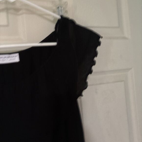 You Can Always Come Crash At My Place Off Shoulder Black Blouse Size Small - Picture 5 of 5